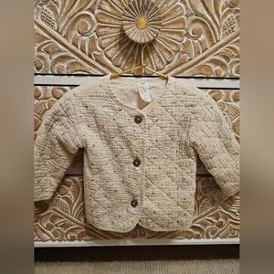 H&M Cream Quilted Baby Jacket